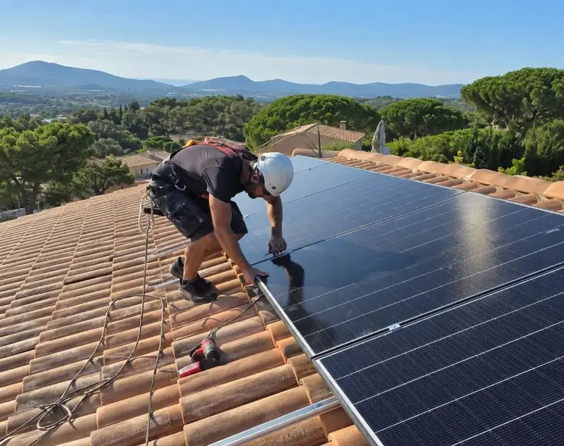 Installateur panneaux solaires Roussillon — pose photovoltaïque sur toiture